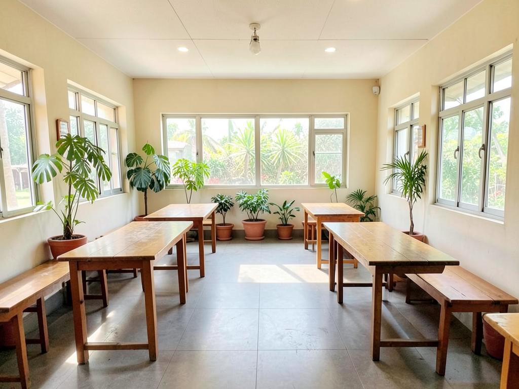 Sattvic dining hall