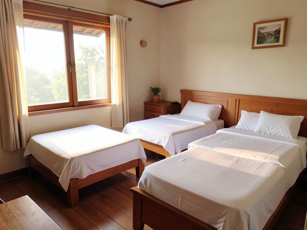 Twin-sharing AC guest room